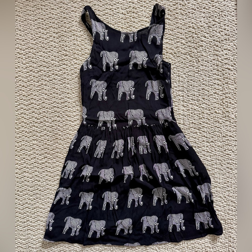 Topshop Elephant Print Dress